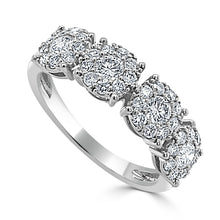 Load image into Gallery viewer, 18k Gold &amp; Diamond Cluster Ring