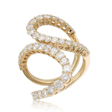 Load image into Gallery viewer, 18k Gold &amp; Diamond Open Ring