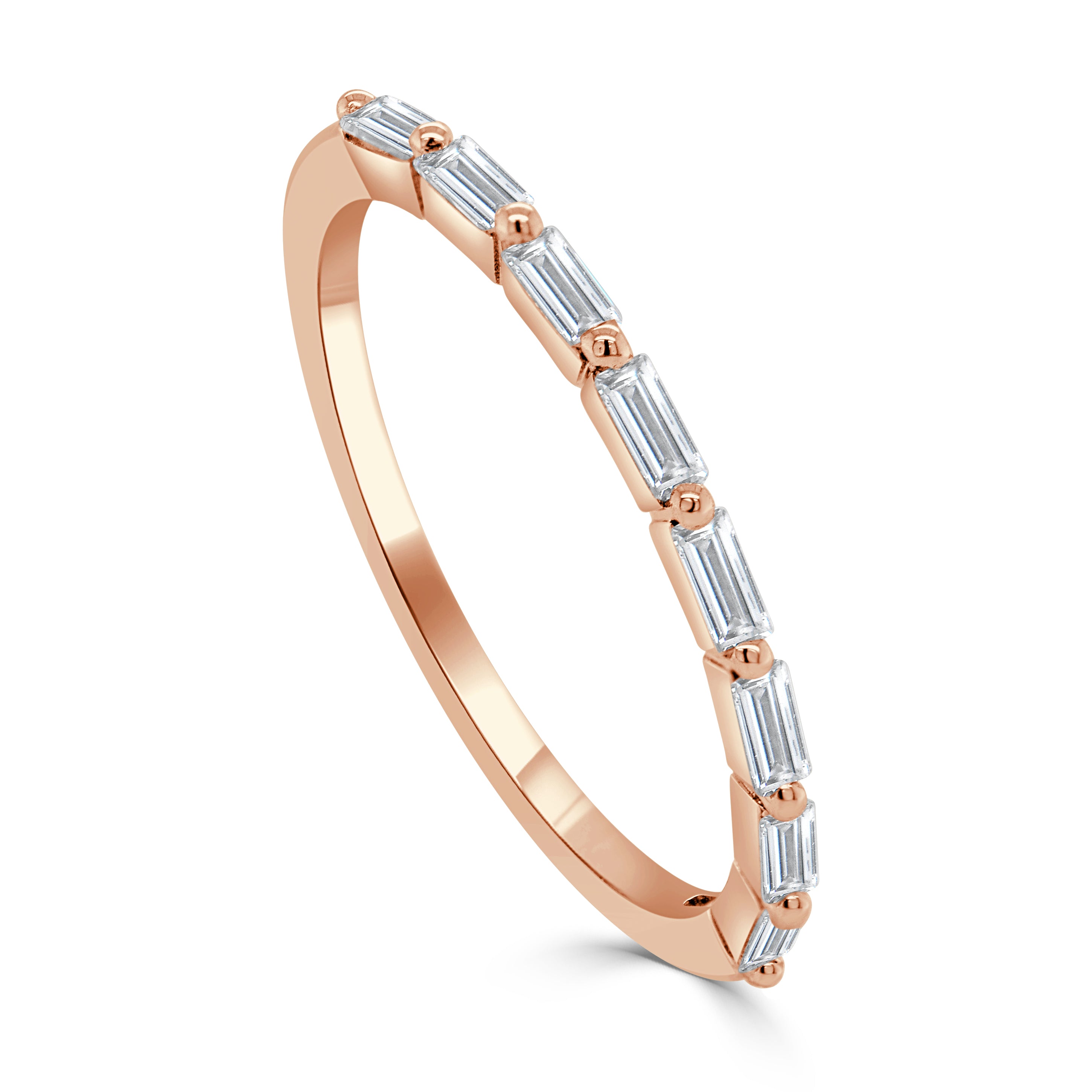 14k Gold & Baguette Diamond Ring - 0.28ct