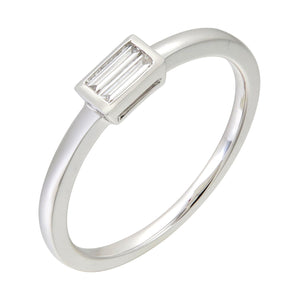 14K Gold & Diamond Baguette Ring