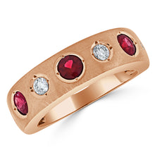 Load image into Gallery viewer, 14k Gold Diamond &amp; Ruby Ring