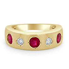 Load image into Gallery viewer, 14k Gold Diamond &amp; Ruby Ring