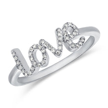 Load image into Gallery viewer, 14k Gold &amp; Diamond Script Love Ring