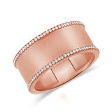 14K Gold & Diamond Band - 0.13ct