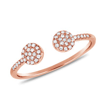 Load image into Gallery viewer, 14k Gold &amp; Diamond Open Circle Ring