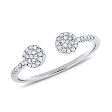 Load image into Gallery viewer, 14k Gold &amp; Diamond Open Circle Ring