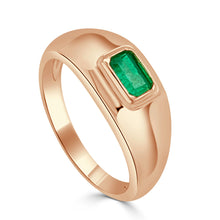 Load image into Gallery viewer, 14k Gold &amp; Green Emerald Ring