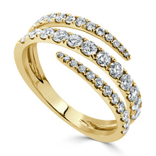 Load image into Gallery viewer, 14k Gold &amp; Diamond Wrap Ring