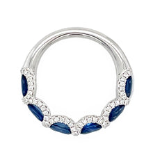 Load image into Gallery viewer, 14k Gold Sapphire &amp; Diamond Ring