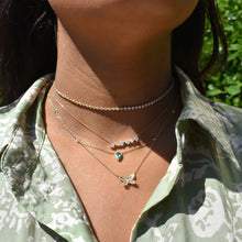 Load image into Gallery viewer, 14k Gold Fancy Shape Diamond Bar Necklace